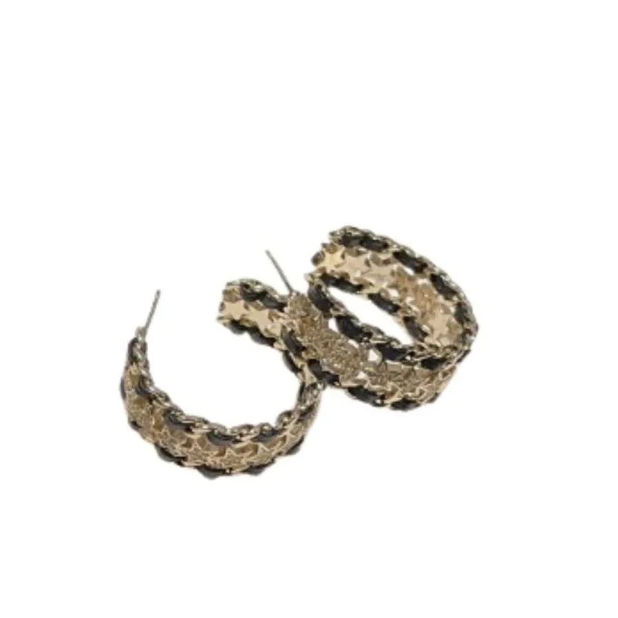 Chanel Chain Of Stars Earrings Gold