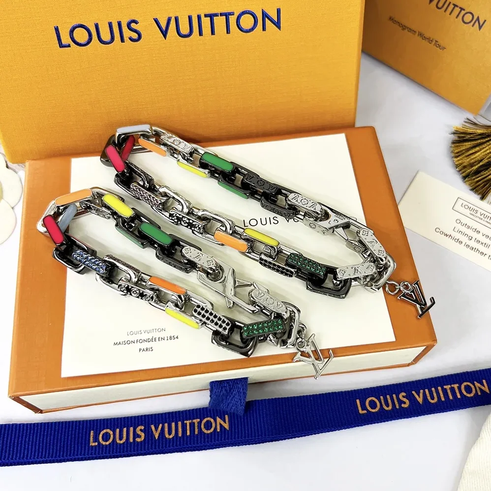 Louis Vuitton Donkey's Paradise Chain Bracelet Multicolor Louis Vuitton Donkey's Paradise Chain Bracelet Multicolor