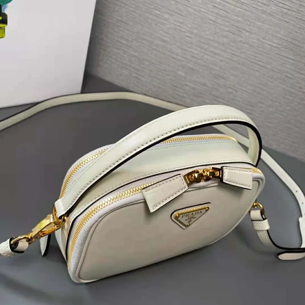 Prada Odette Leather Mini-bag for Women in White