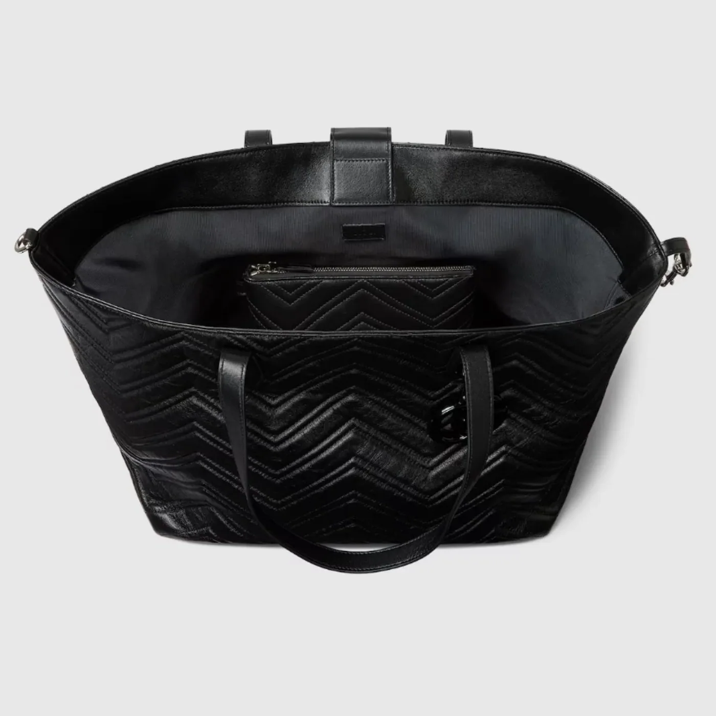 Gucci Marmont Large Tote Bag in Black Black Hardware Gucci Marmont Large Tote Bag in Black Black Hardware
