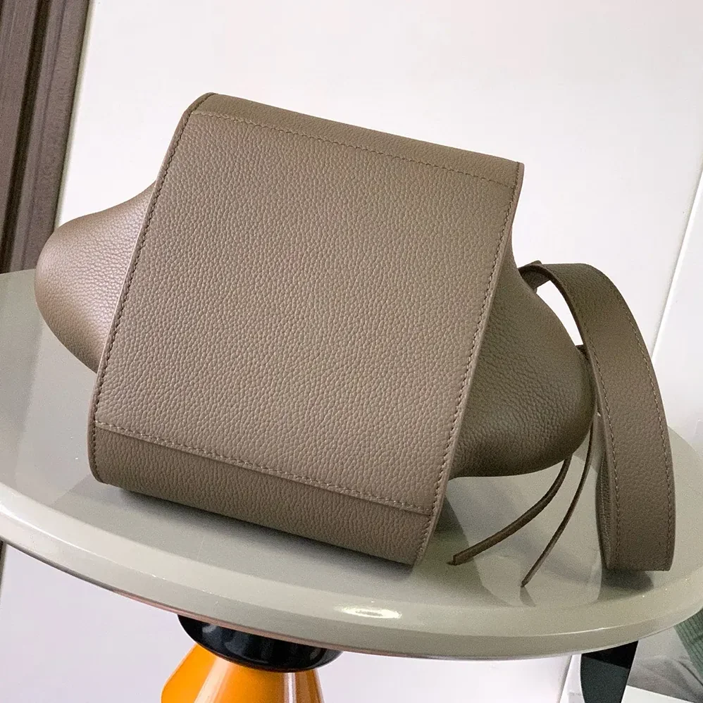 Loewe Compact Hammock Bag in Soft Grained Calfskin for Unisex in Grey Loewe Compact Hammock Bag in Soft Grained Calfskin for Unisex in Grey