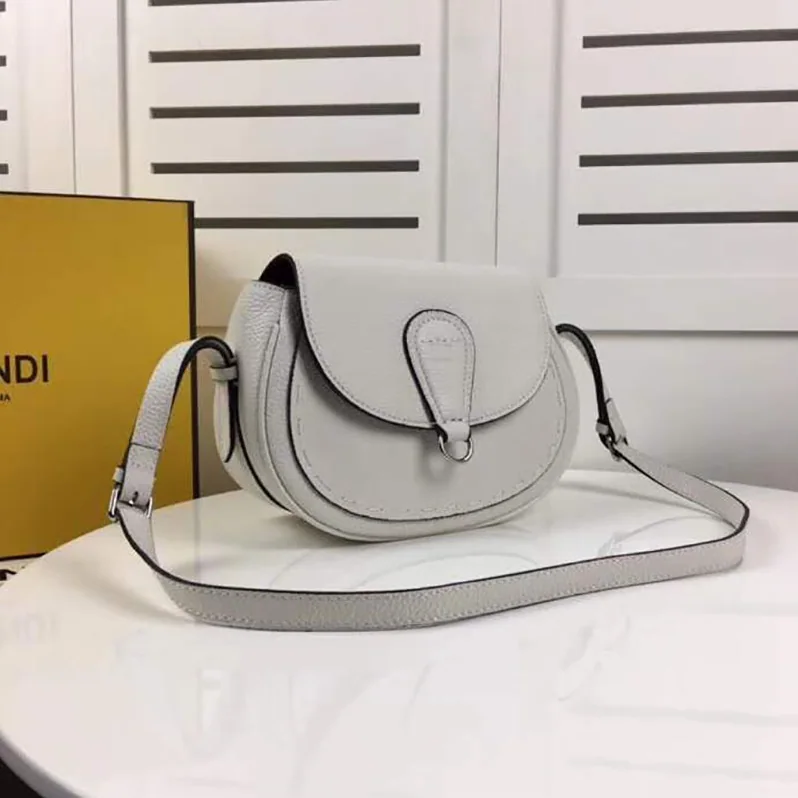 Fendi Shoulder Bag in Calf Leather for Women in White