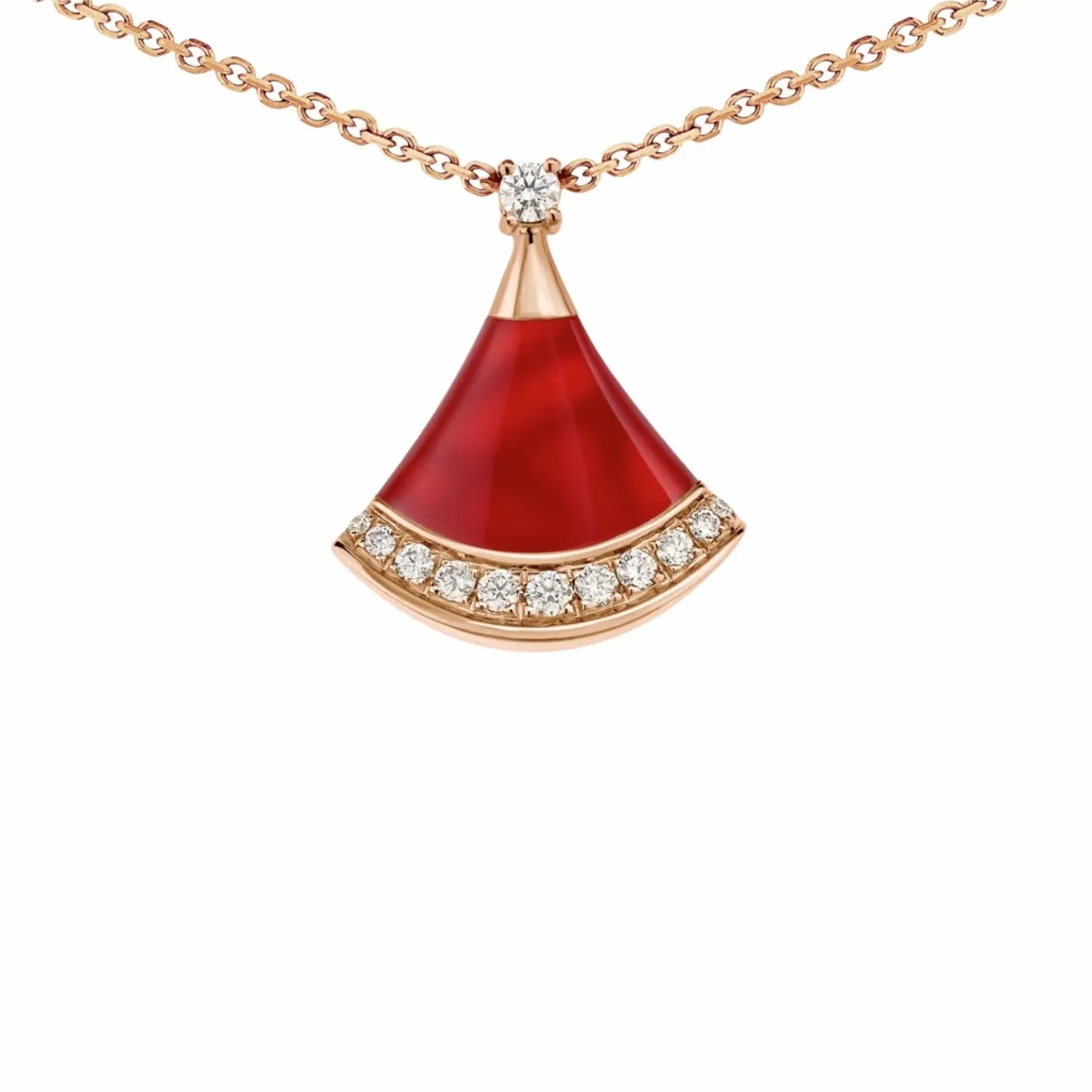 Bvlgari Divas Dream Necklace Rose Gold