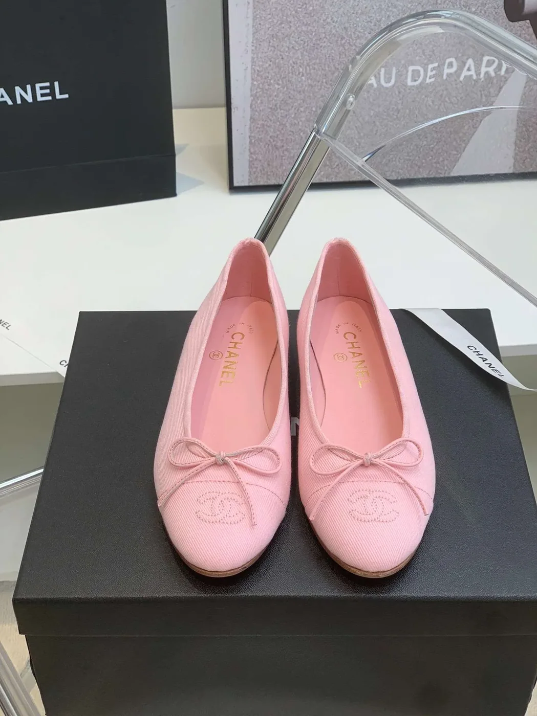 Chanel Ballet Flats Pink