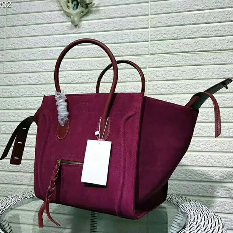 Celine Medium Luggage Phantom Bag in Baby Calfskin Leather in Maroon Celine Medium Luggage Phantom Bag in Baby Calfskin Leather in Maroon