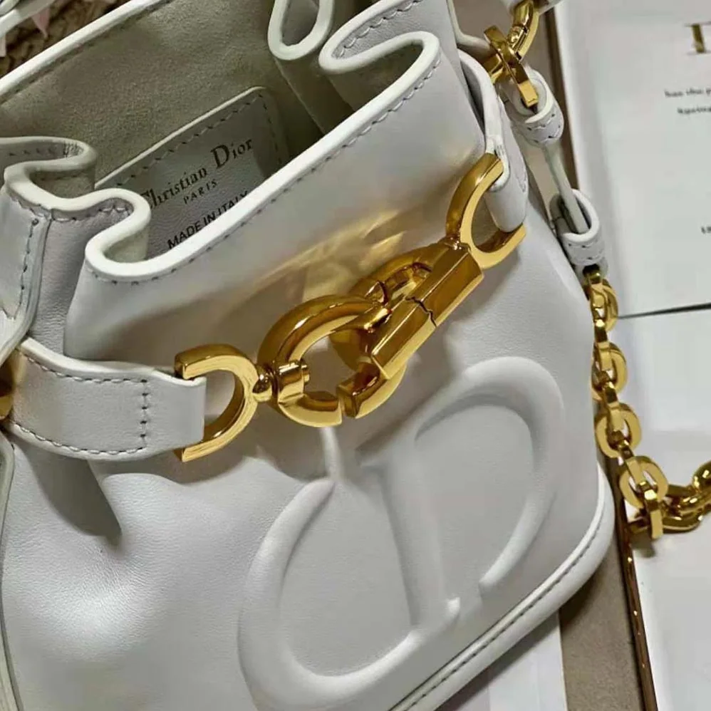 Dior Small C'est Dior Bag Latte CD for Women in Embossed Calfskin