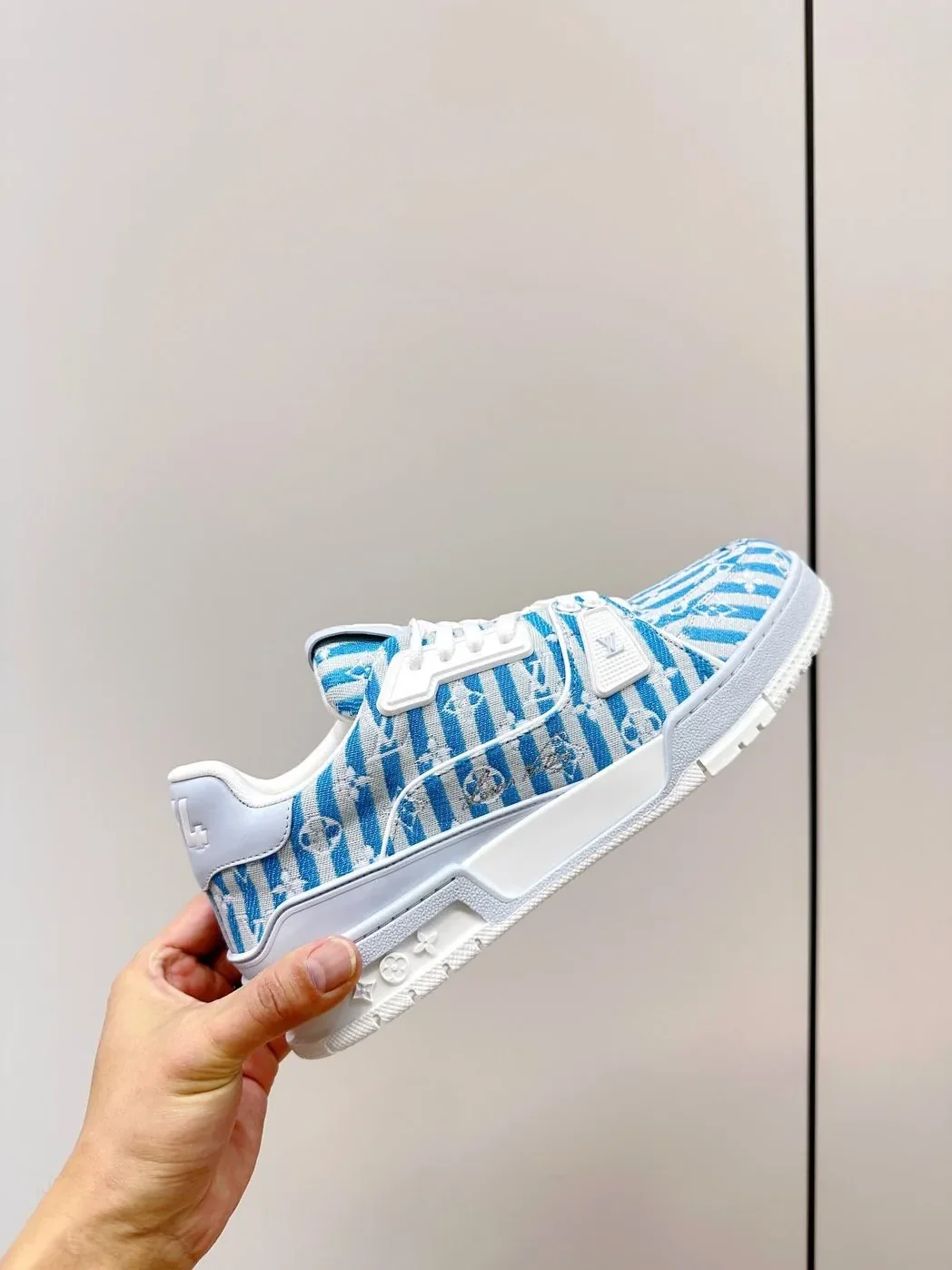 Louis Vuitton Retro Basketball Sneakers Blue Louis Vuitton Retro Basketball Sneakers Blue