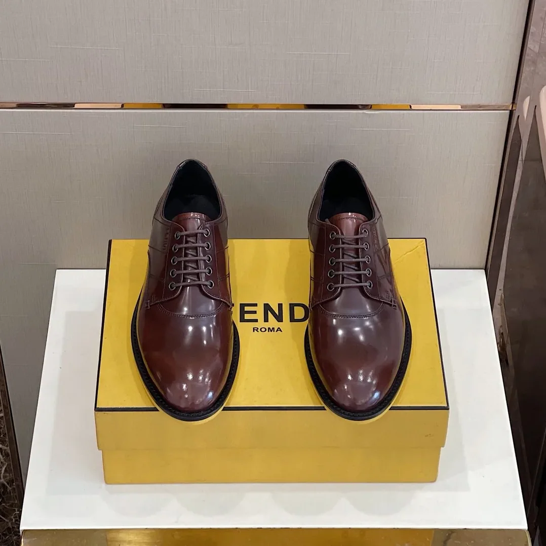 Fendi Force Shiny Brown Shoes Fendi Force Shiny Brown Shoes
