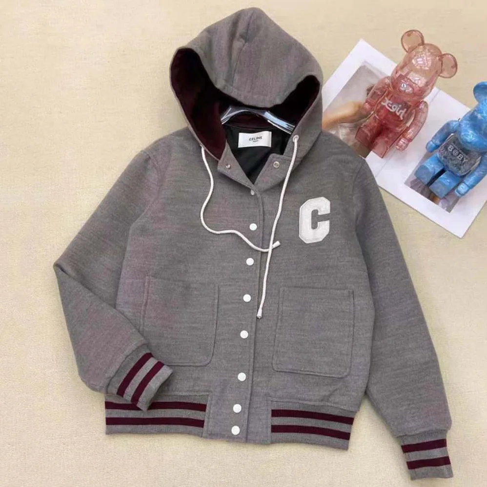 Celine Double for Women in Faced Cashmere Teddy Cardigan