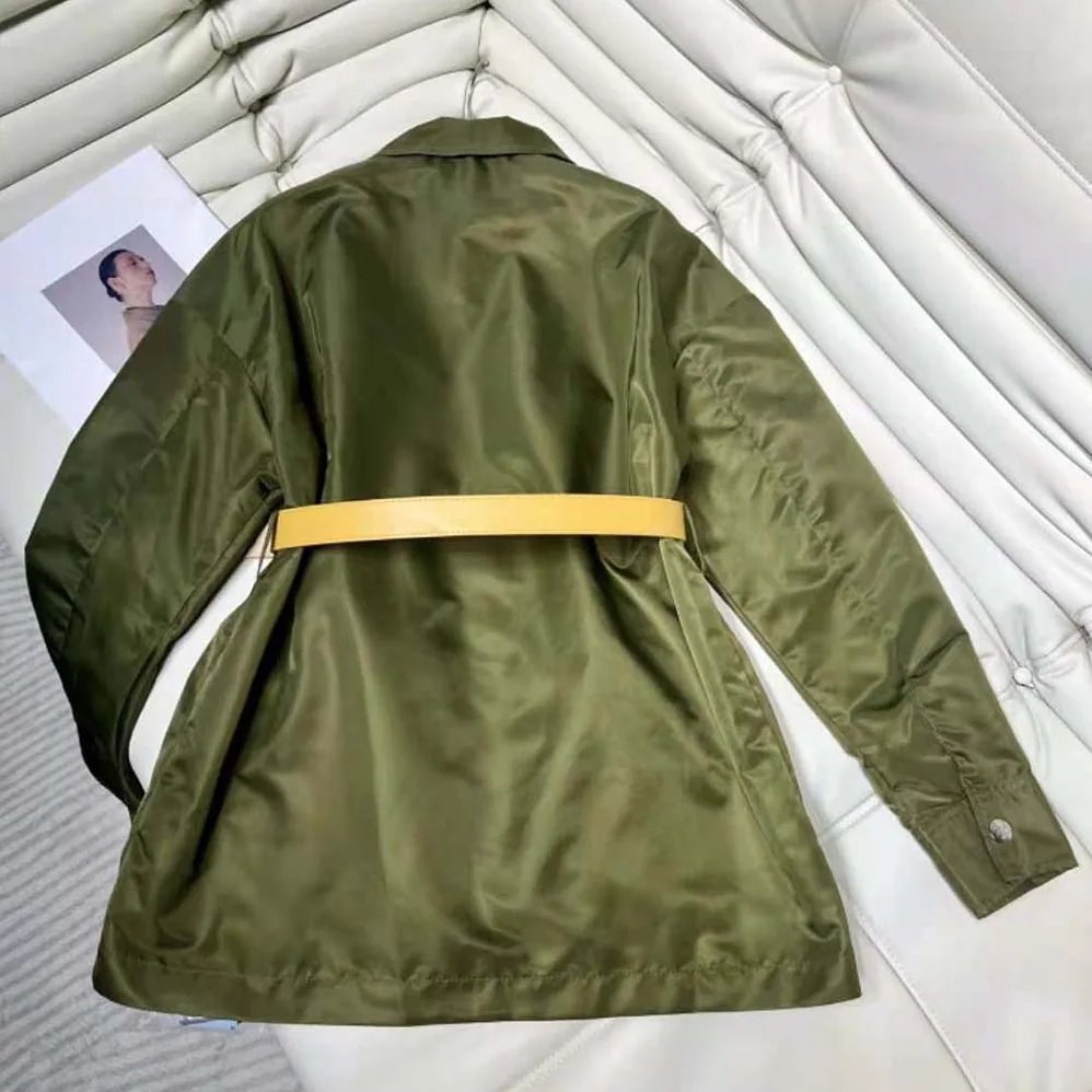 Prada Re-Nylon Jacket for Women in Green Prada Re-Nylon Jacket for Women in Green