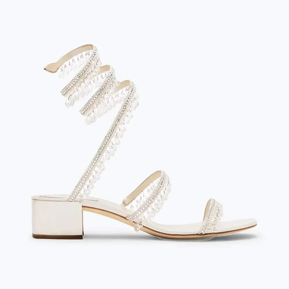 Rene Caovilla Chandelier Ivory Sandal 40 for Women Rene Caovilla Chandelier Ivory Sandal 40 for Women