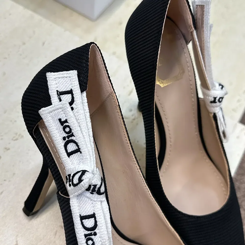 Dior J'Adior Pump Black Technical Fabric for Women Dior J'Adior Pump Black Technical Fabric for Women