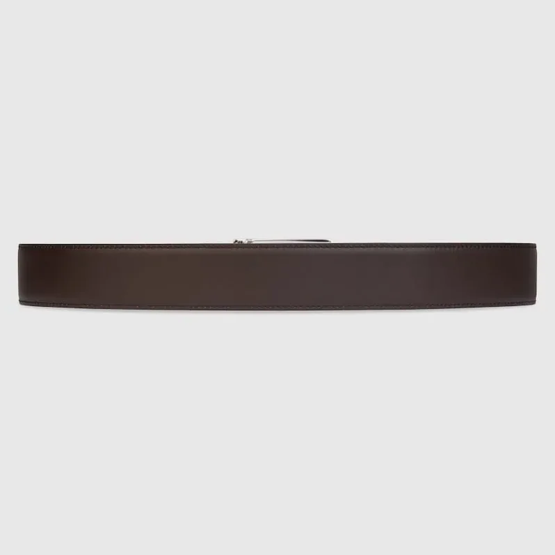 Gucci Reversible Belt With Square G Buckle Black