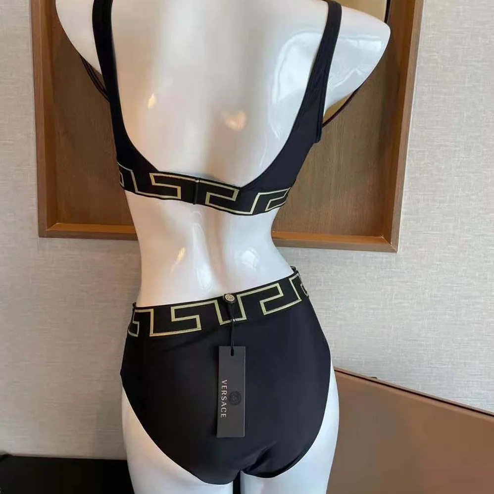Versace Greca Border High Waist Briefs for Women
