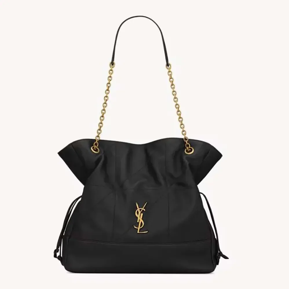 Saint Laurent YSL Jamie Shopping in Lambskin for Women in Black Saint Laurent YSL Jamie Shopping in Lambskin for Women in Black