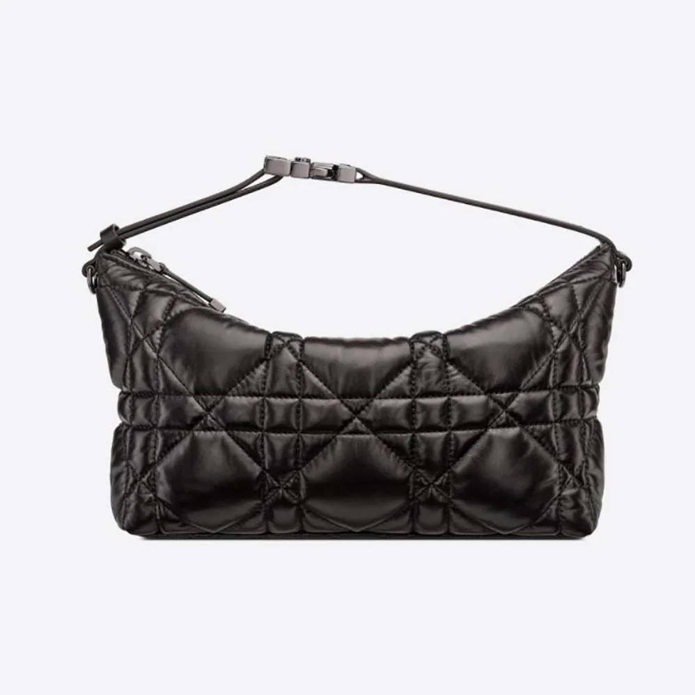 Dior Medium Diortravel Nomad Pouch Black Macrocannage Calfskin for Women Dior Medium Diortravel Nomad Pouch Black Macrocannage Calfskin for Women