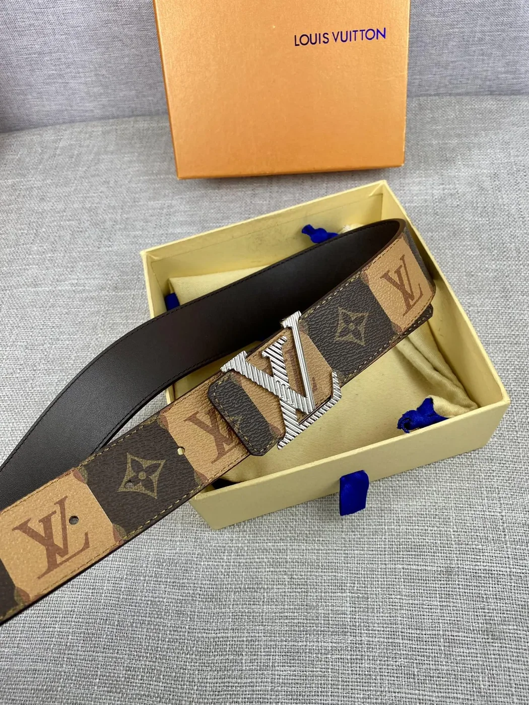 Louis Vuitton Iconic Reversible LV Belt Brown LV for Women Louis Vuitton Iconic Reversible LV Belt Brown LV for Women