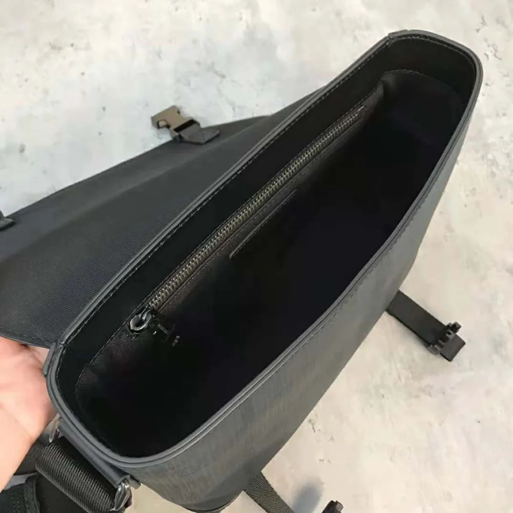 Burberry Large Wright Bag in Calf Leather for Men in Black
