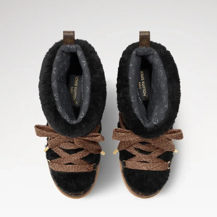 Louis Vuitton LV Cloud Lace-Up Ankle Boots Sneaker Noir 1AIV15 Louis Vuitton LV Cloud Lace-Up Ankle Boots Sneaker Noir 1AIV15