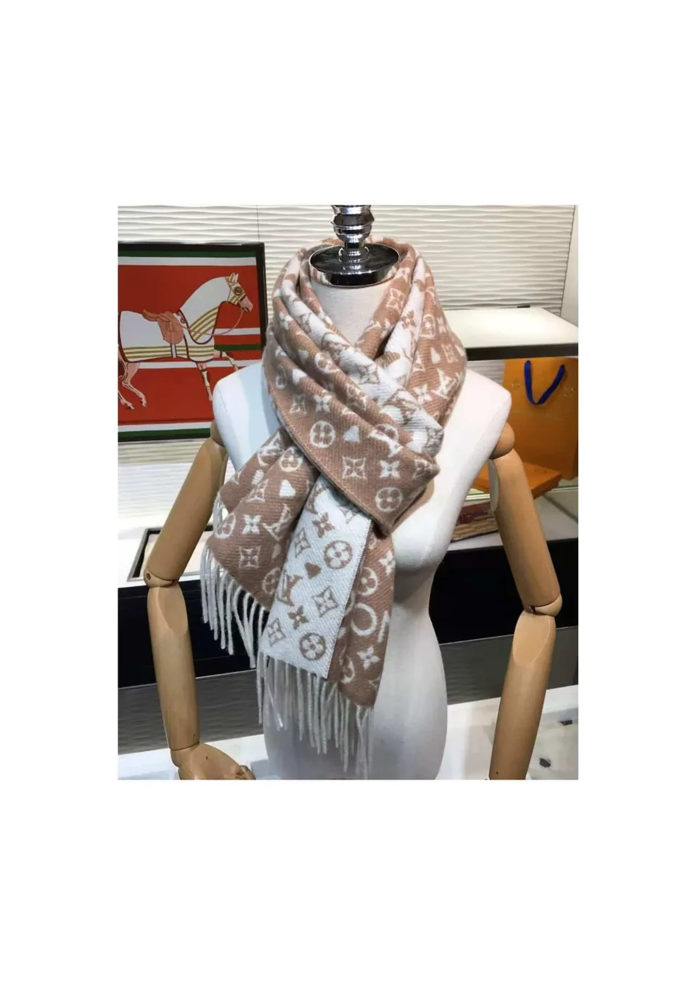Louis Vuitton Game On Scarf Brown Louis Vuitton Game On Scarf Brown