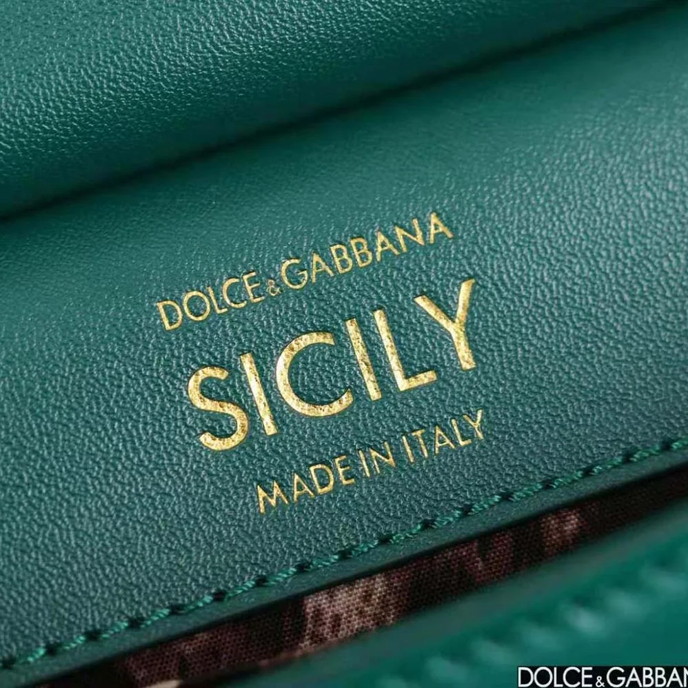 Dolce Gabbana D&G Small Sicily Handbag for Women in Green Dolce Gabbana D&G Small Sicily Handbag for Women in Green