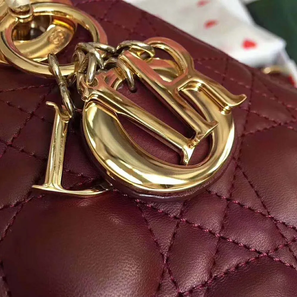 Dior MY ABCDIOR Lambskin Bag for Women in Maroon Dior MY ABCDIOR Lambskin Bag for Women in Maroon