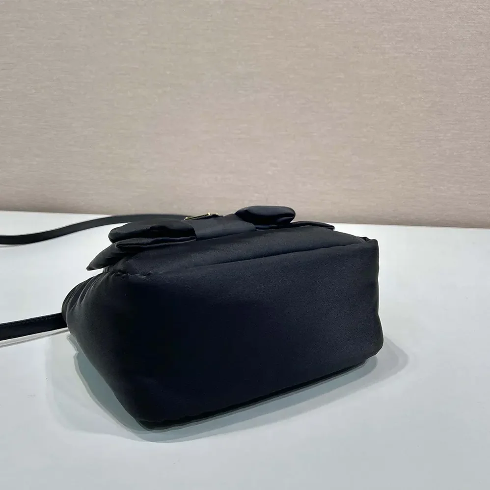 Prada Padded Re-Nylon Mini for Women in bag with Bow