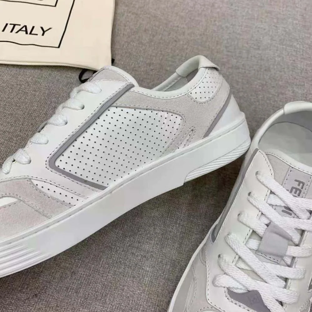 Fendi Step White Leather Low for Men in tops Fendi Step White Leather Low for Men in tops