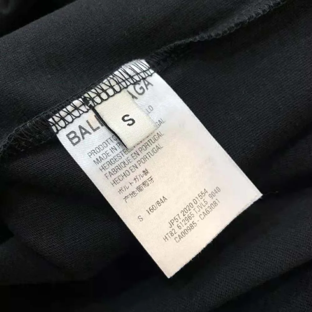 Balenciaga I Love U Medium Fit T-shirt in Black Vintage Jersey for Women