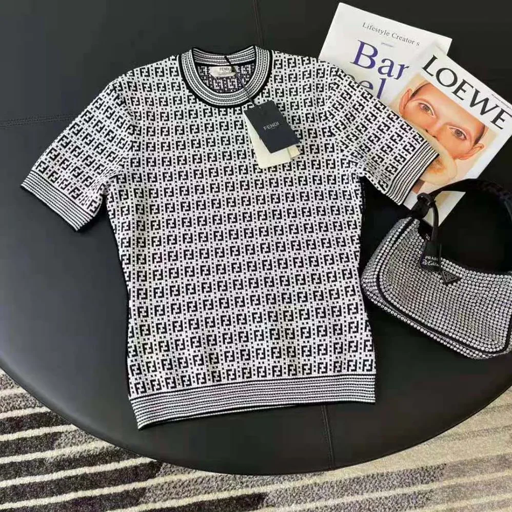 Fendi White Viscose Sweater for Women