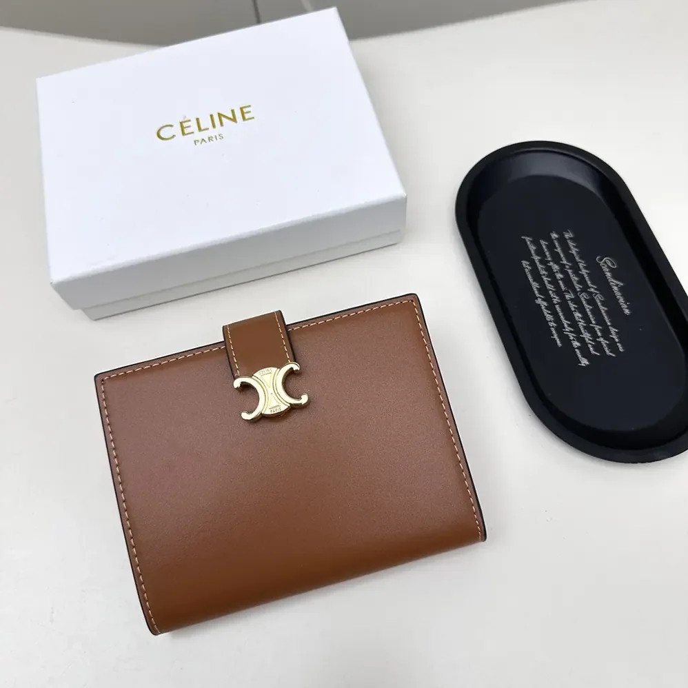 Celine Medium Strap Wallet Nino in Supple Grained Calfskin for Women Celine Medium Strap Wallet Nino in Supple Grained Calfskin for Women