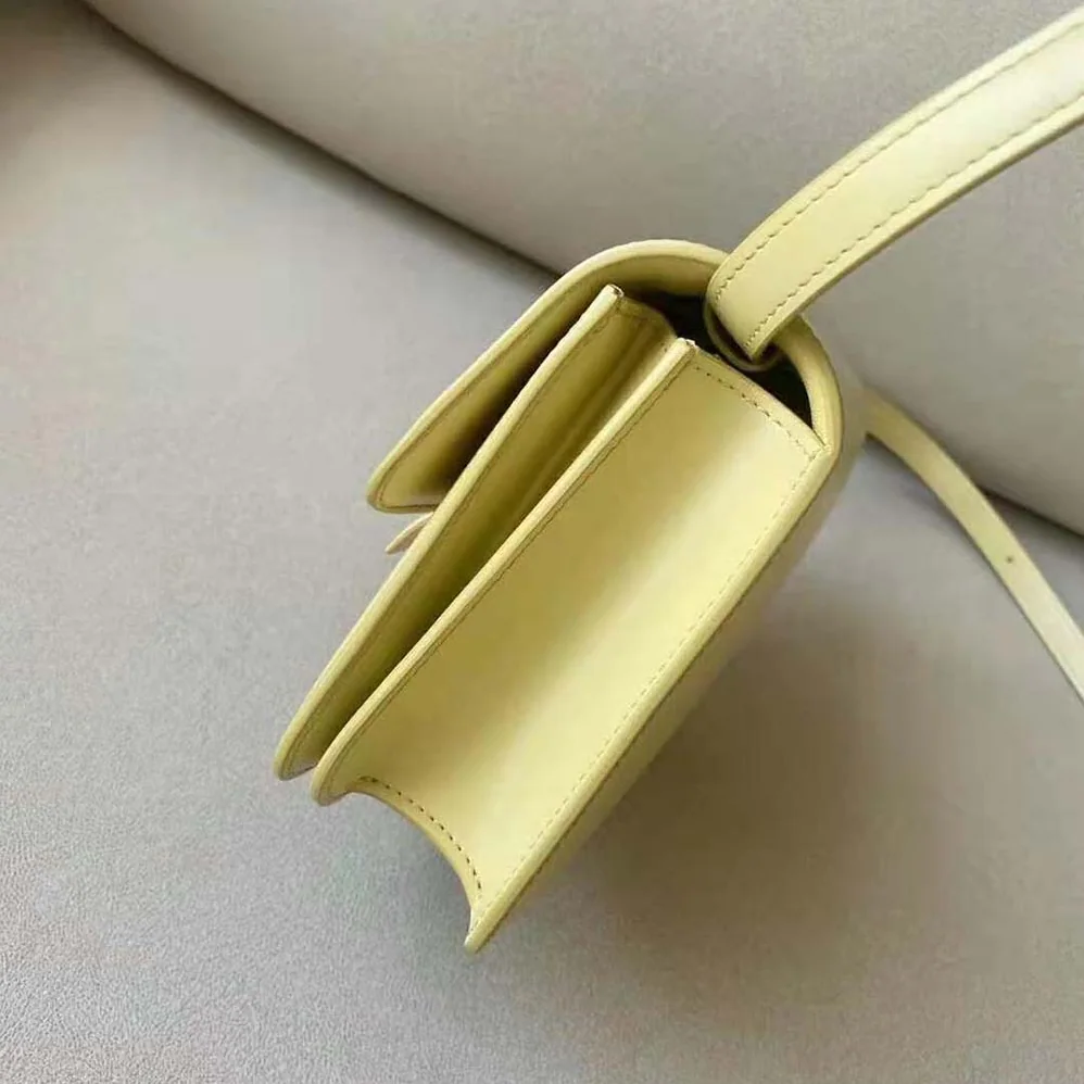 Celine Teen Classic Bag in Box Calfskin for Women in Yellow Celine Teen Classic Bag in Box Calfskin for Women in Yellow