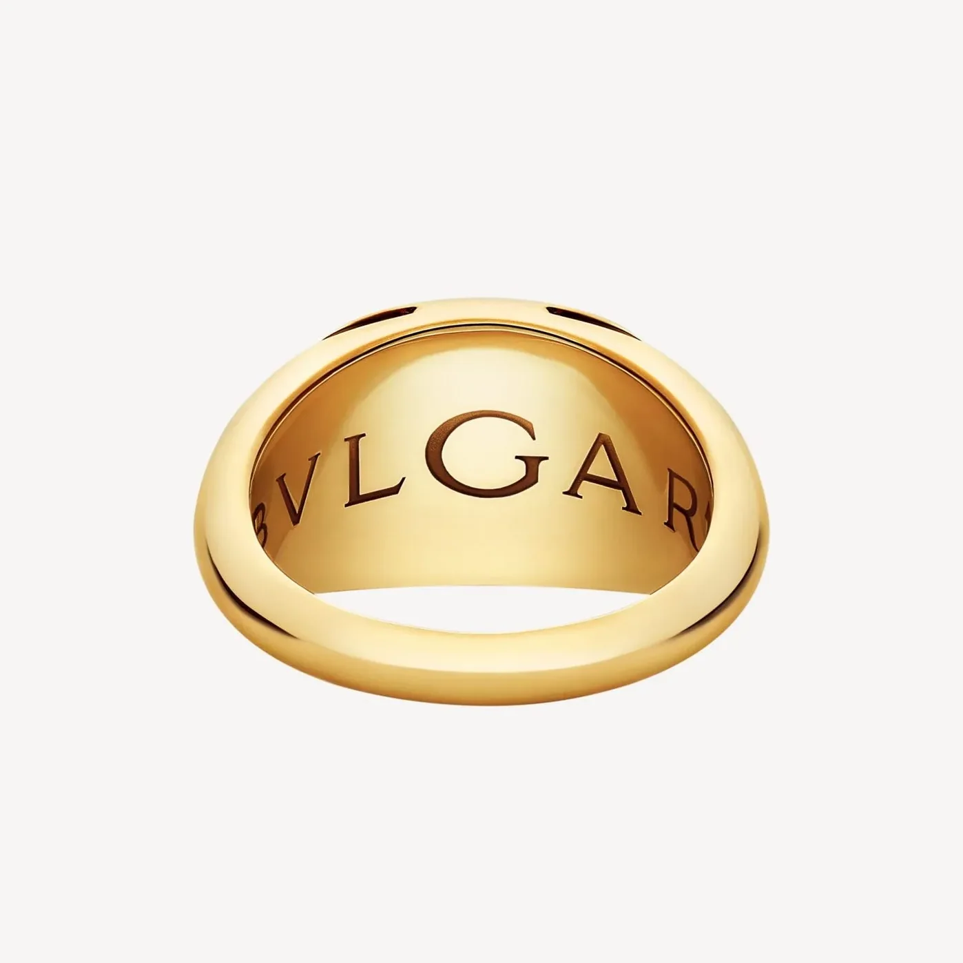 Bvlgari Cabochon Ring Gold Hardware