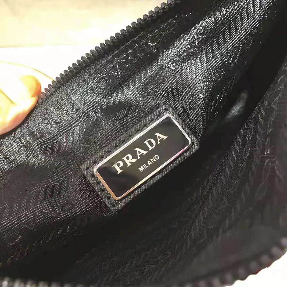 Prada Nylon and Saffiano Leather Bag with Strap for Men in Black Prada Nylon and Saffiano Leather Bag with Strap for Men in Black