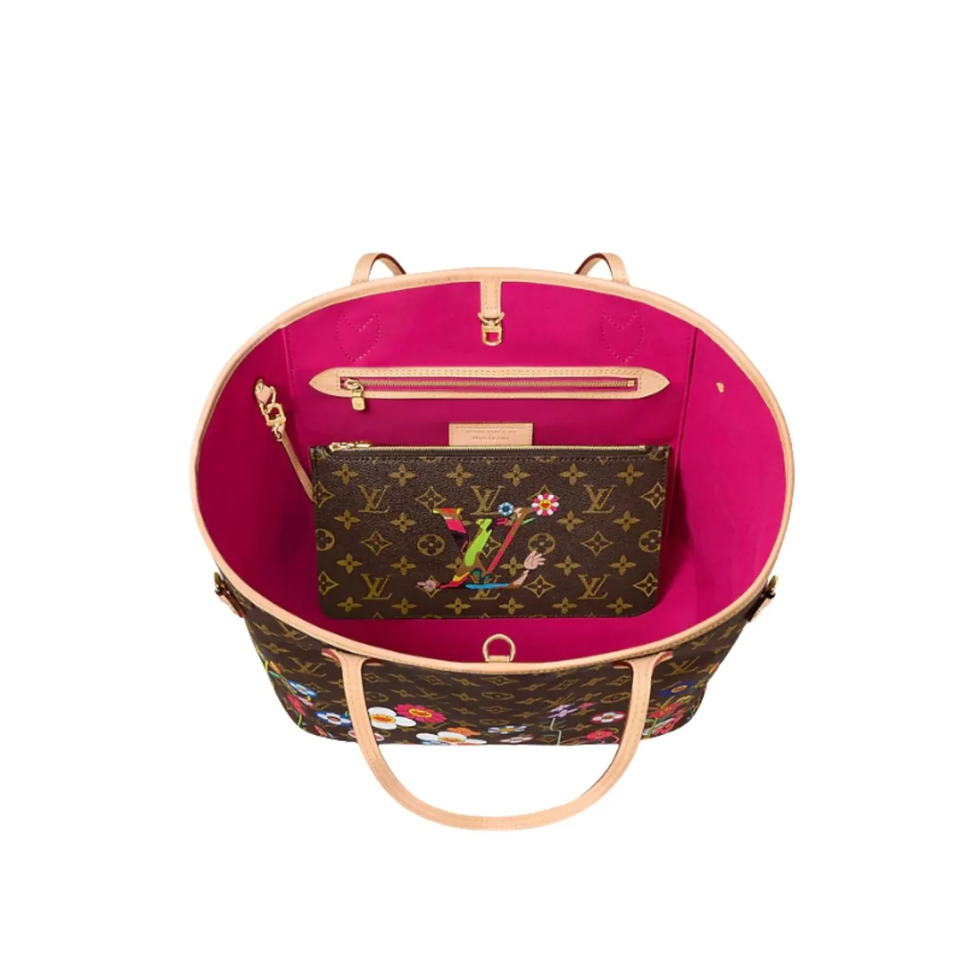 Louis Vuitton LV x TM Neverfull MM Tote Bag in Brown Monogram Gold Hardware