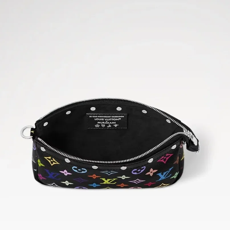 Louis Vuitton LV x TM Pochette Accessoires Shoulder Bag / Multicolor Monogram Canvas Gold Hardware