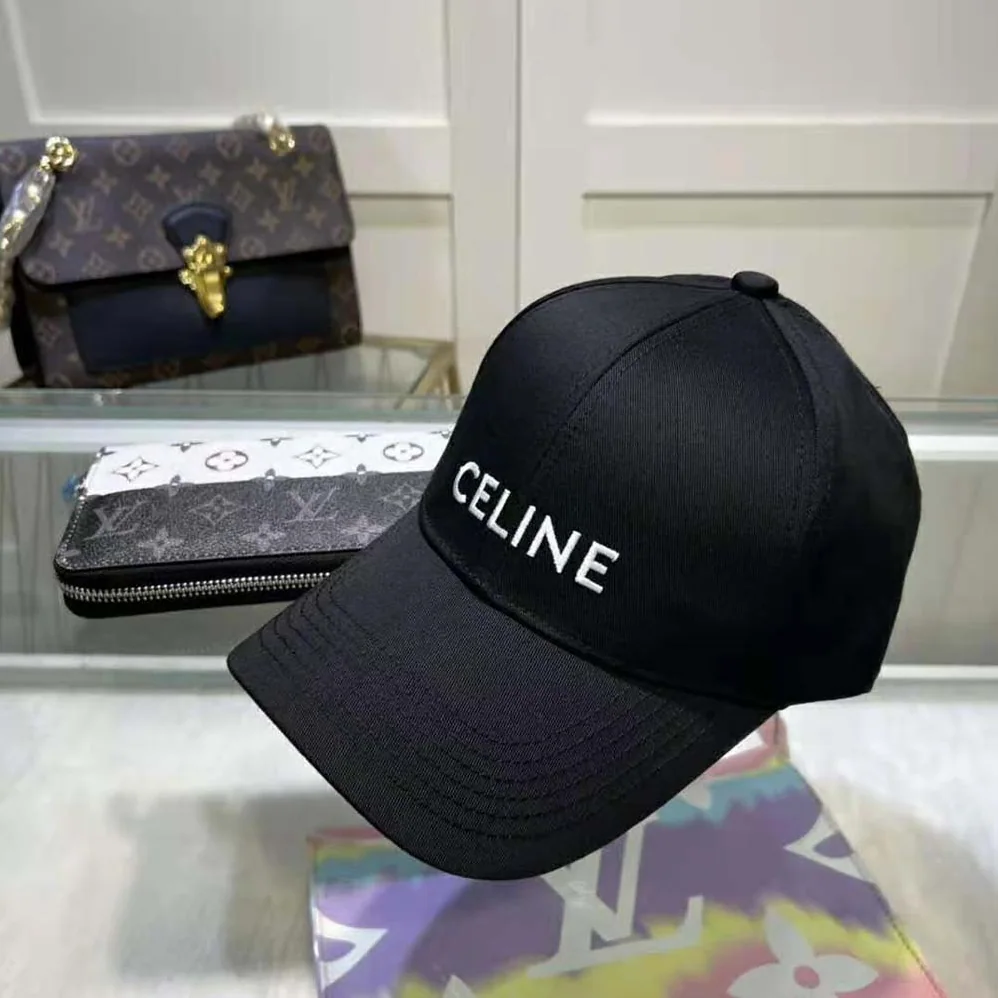 Celine Cotton Drill Baseball Cap for Women in Black Celine Cotton Drill Baseball Cap for Women in Black