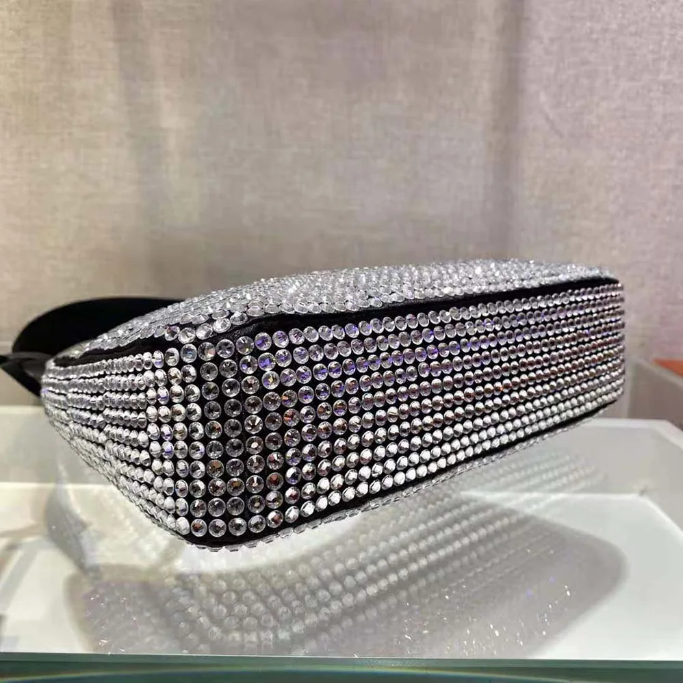 Prada Duchesse and Crystal Mini-Bag for Women in Black Prada Duchesse and Crystal Mini-Bag for Women in Black