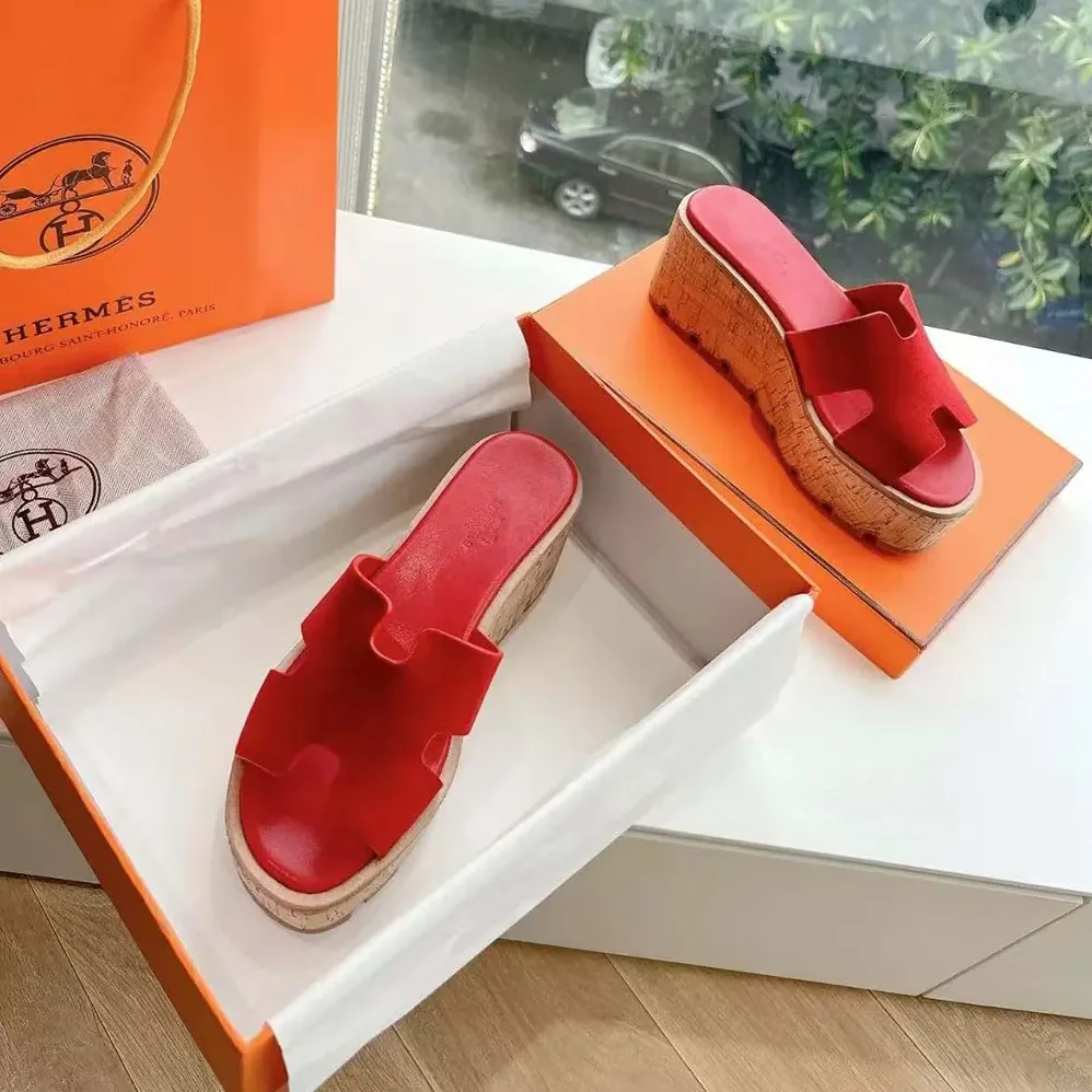 Hermes Eze 30 Sandal for Women in Red