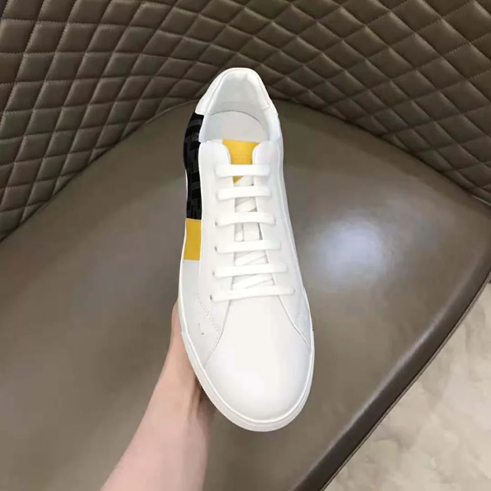 Fendi Sneakers White Leather Low for Men in Tops