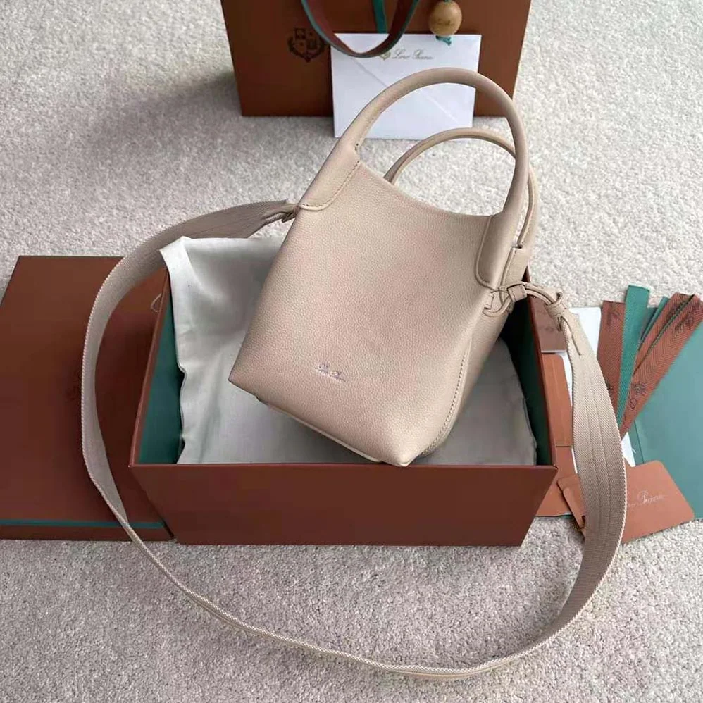 Loro Piana Micro Bale Bag in Calfskin Leather for Women in Pink Loro Piana Micro Bale Bag in Calfskin Leather for Women in Pink