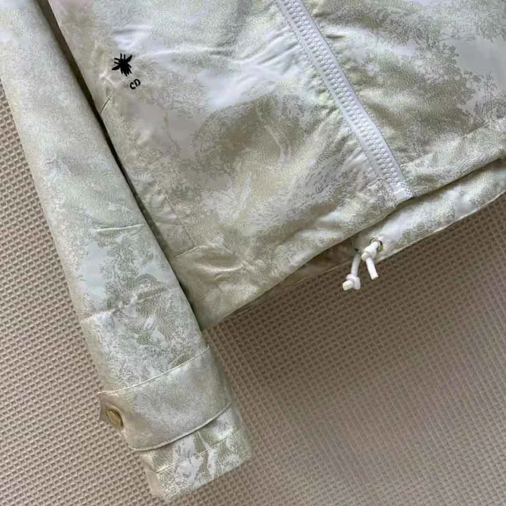 Dior D-Way windbreaker Gold for Women in Tone Technical Taffeta Jacquard