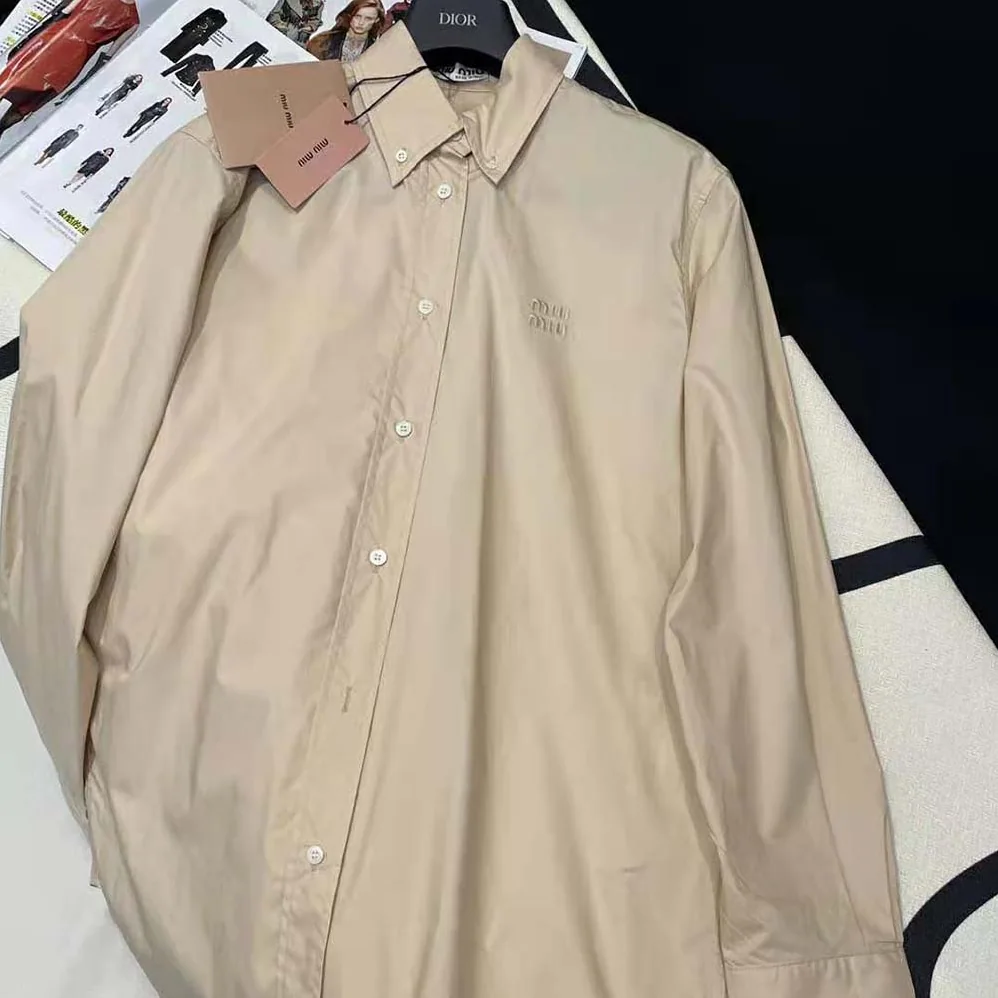Miu Miu Poplin Shirt-MK1693_10RG_F0A08 for Women