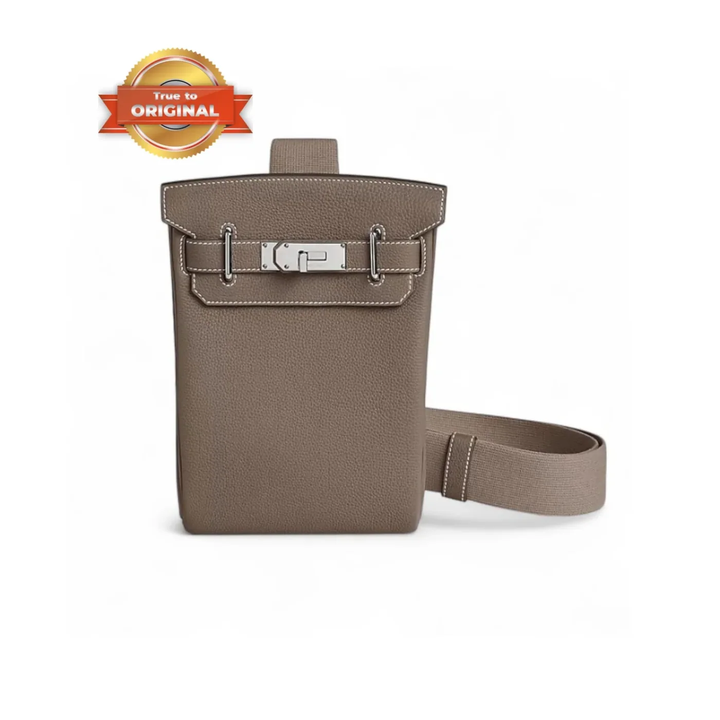 Hermes Hac A Dos PM Backpack in Etoupe Silver Hardware