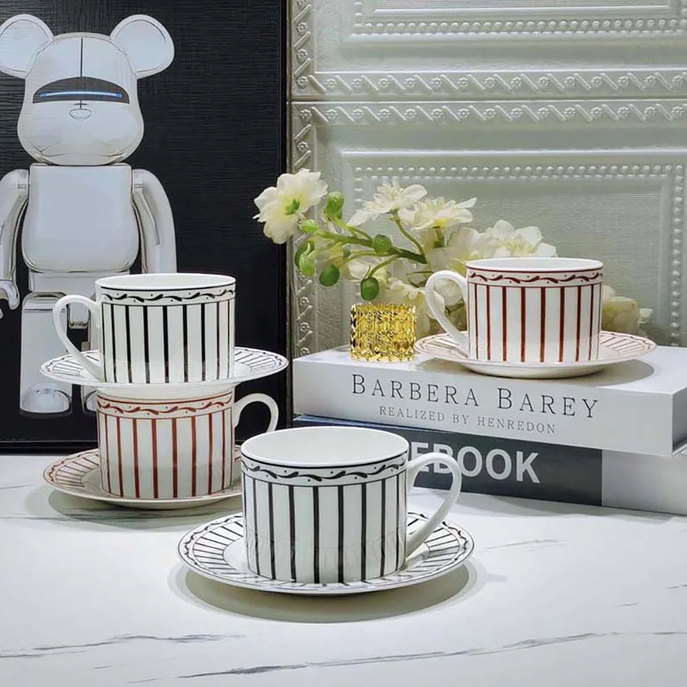 Dior Teacup Saucer White and Black Monsieur Dior for Unisex Dior Teacup Saucer White and Black Monsieur Dior for Unisex