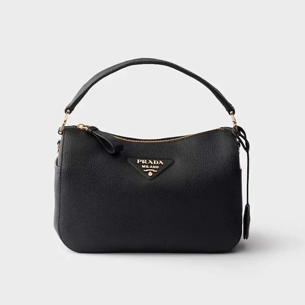 Prada Small Leather Bag for Women in Black Prada Small Leather Bag for Women in Black