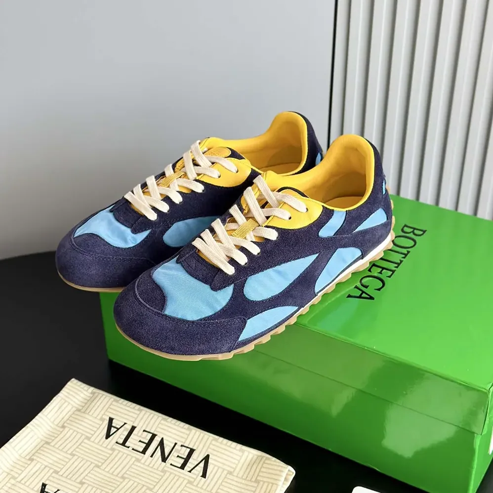 Bottega Veneta Orbit Flash Sneaker for Unisex in Blue Bottega Veneta Orbit Flash Sneaker for Unisex in Blue