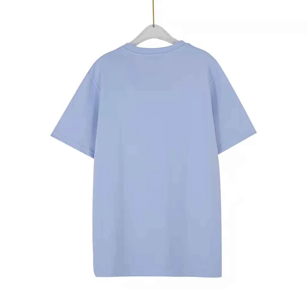 Loewe Anagram Embroidered T-shirt in Cotton for Men in Blue Loewe Anagram Embroidered T-shirt in Cotton for Men in Blue