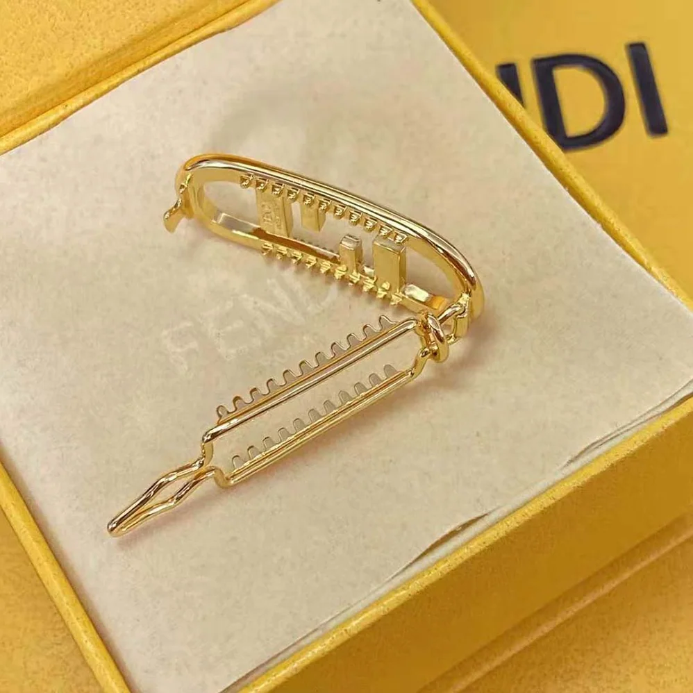 Fendi Hair Clip with Fendi O'Lock Motif for Women