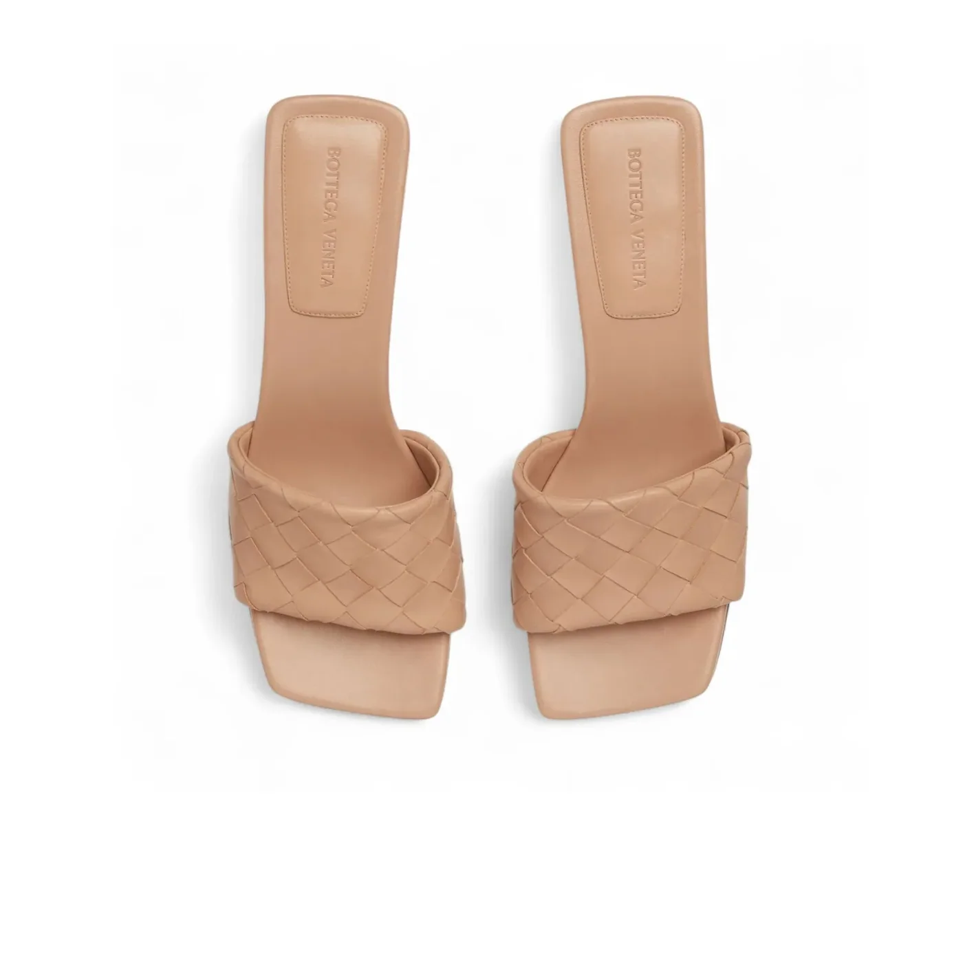 Bottega Veneta Parco Mule Mid Heel Cipria Bottega Veneta Parco Mule Mid Heel Cipria